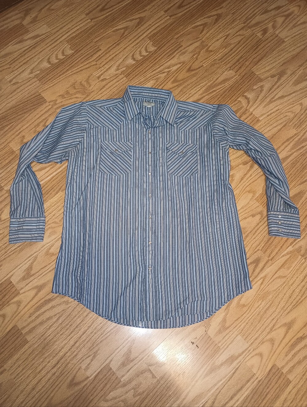 Vintage Ely Cattleman LS Pearl Snap Western Shirt. Men's XLT